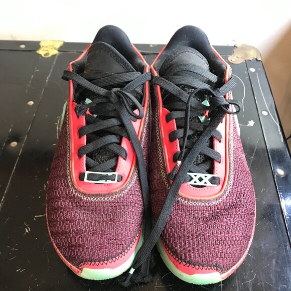 Nike Lebron Pink Diamond Collection XX 20 Night Maroon Sneakers, Size 7 Y Youth - Picture 2 of 9